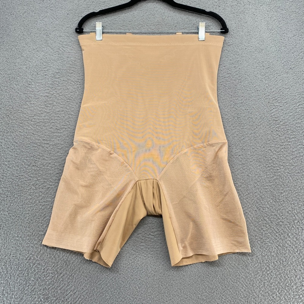 Honeylove‎ Shorts Womens 1X Super Power Beige Slimming Shaping Mesh Shapewear
